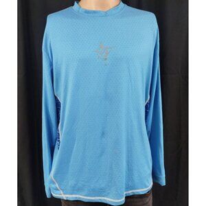 White Water Men's Blue Fishing Shirt/Long Sleeve SzL SKU3349